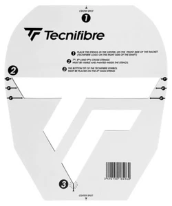 Tarjeta de plantilla de raqueta de squash con logotipo Tecnifibre - Imagen 1 de 1