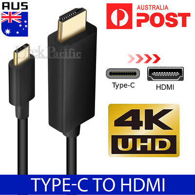 USB C To HDMI Cable USB Type C Male To HDMI Male 4K Cable For Macbook Chromebook • 11.95$