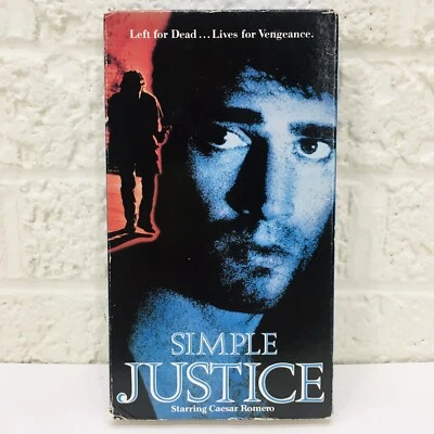 RARE‼ OOP‼ Simple Justice (VHS, 1990) Cesar Romero Action 1980's J2 • GUC‼ - Image 1 of 4