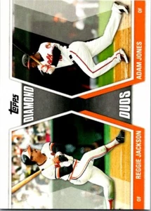 2011 Topps Diamond Duos Baseball #DD-JJ Reggie Jackson Adam Jones - Picture 1 of 2
