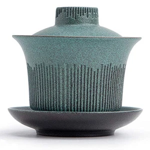 140ml Traditions Handmade Ceramic Gaiwan Tea Cup Tureen Chinese Kungfu Tea Set - Picture 1 of 5