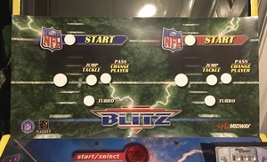 NFL Blitz CPO 2 Player Arcade Control Panel Overlay Decal Sticker Midway - Picture 1 of 4