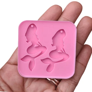 Mermaid Mold Sea Theme Silicone Mold Earrings & Jewerly - Picture 1 of 3