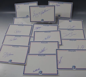 15 TORONTO BLUE JAY AUTOGRAPHS 1992/93 DELGADO MOLITOR PRIVATE SIGNING NO COA - Picture 1 of 20