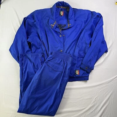 De Colección Traje de Pista Sunice Para Hombres Grande Azul Cremallera Completa Chaqueta Pierna Recta Cremallera Golf Esquí Foto 1 de 4