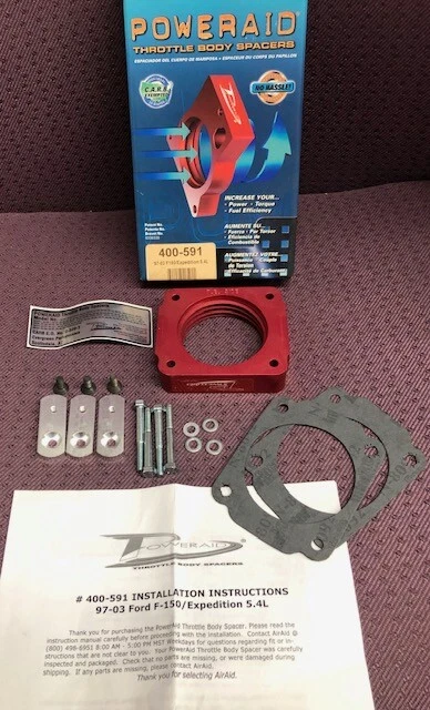 1997-2004 Ford F-150 V8 5.4L PowerAid Throttle Body Spacer 400-591 Foto 1 de 1