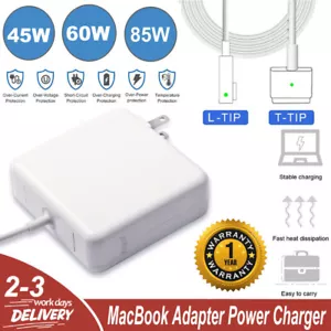 85W Power Adapter Charger For MacBook Pro 13" 15" 17" 2011 2012 L-tip T Shape - Picture 1 of 19