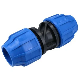 32 x 32mm MDPE Straight Pipe Compression Fitting Coupling Connector PN16 - Picture 1 of 25