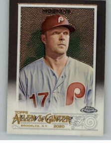2020 Topps Allen and Ginter Chrome #9 Rhys Hoskins (ref 134535)