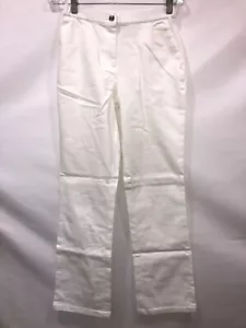 Linea by Louis Dell'Olio Regular Stretch Denim Boot Leg Pants White Size 4 - Picture 1 of 2