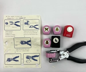 Crafting Hand Held Punch Set With 4 Designs + 2 Extra Punch Marvy Uchida Angel - Picture 1 of 7