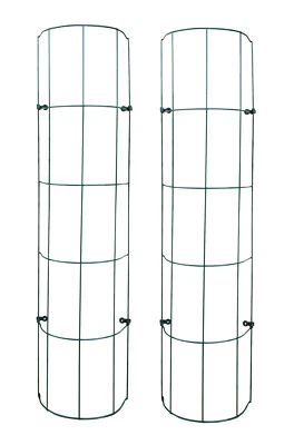 Rankgitter für Fallrohre grün 200cm - Rankhilfe Blumen Gitter halbrund Regenrohr - Bild 1 von 2