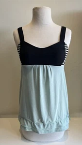 Lululemon Mint Green & Blk Top Sz S - Picture 1 of 5