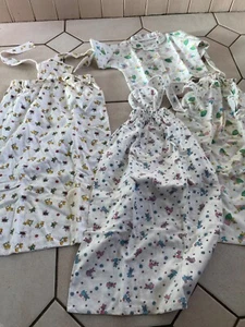 Vintage 1950s 1960s Job Lot Nursery Baby Kids Pyjama Top& Sleep Bag Retro Fabric - Picture 1 of 10