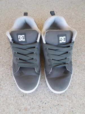 DC Shoes Court Graffik Gray and Black Skateboard Shoes. Men's 11.5 - Image 1 of 4
