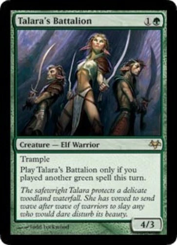 Talara's Battalion ~ Heavily Played Eventide MTG Magic UltimateMTG Green Card - Image 1 of 1