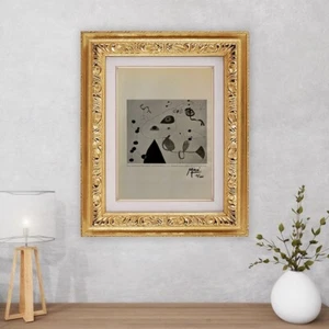 Original Joan Miró signed Lithograph, COA and Appraisal for $3,500 USD*. - Picture 1 of 11