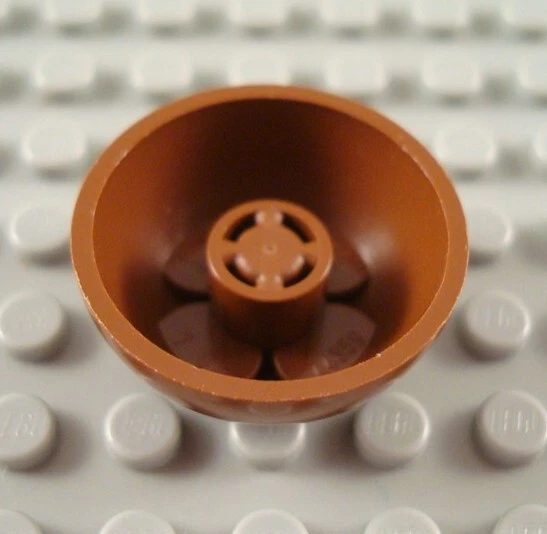 LEGO Reddish Brown 3x3 Star Wars Turret Top Piece - Imagem 1 de 1