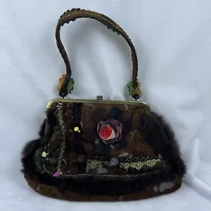 Ziba Handtasche Kunstfell Gobelin - Bild 1 von 4