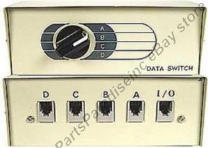 Lote 5 RJ11 RJ12 Teléfono ABCD Caja de conmutación, Teléfono de 4 vías 6c - Imagen 1 de 1