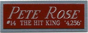 ESTUCHE CUBO DE EXHIBICIÓN DE BÉISBOL PETE ROSE REDS HIT KING AUTOGRAFIADO Firmado - Imagen 1 de 5