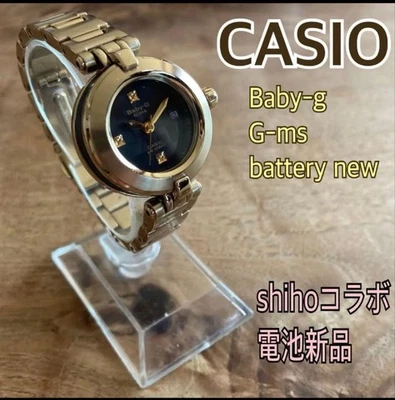Casio Baby-G G-ms Gold Black Analog Watch New Used - Image 1 of 4