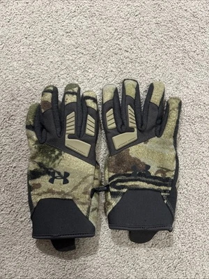 Under Armour Speedfreak Wool Blend Camo Gloves Medium - Image 1 of 3