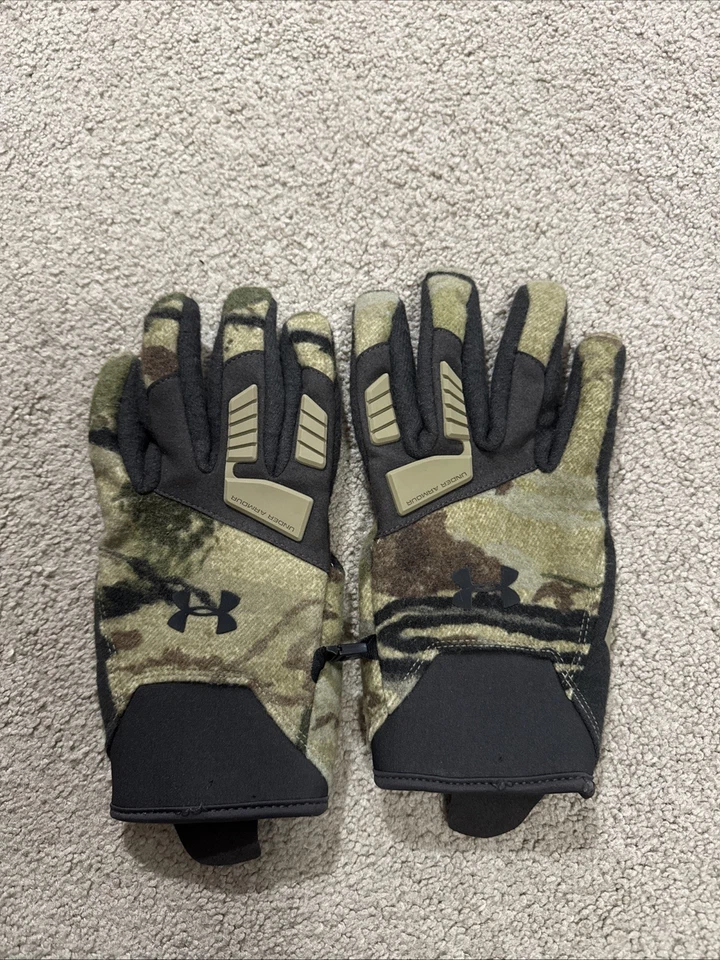 Under Armour Speedfreak Wool Blend Camo Gloves Medium - Image 1 of 3