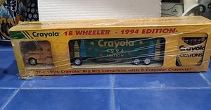 Vintage 1994 Crayola Big Rig Semi 18 Wheeler With Crayons Never Removed From Box - Picture 1 of 12