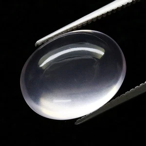 3.93ct Oval Cabochon 11.9x9.2mm Natural Unheated Pink Rose Quartz, Brazll - Picture 1 of 4