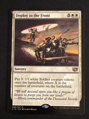 1x Deploy to the Front  (006) Commander 2014 HP MTG Magic x1 MKE - Image 1 of 4