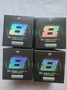 1100+ Yard Moss Green Blast Braided Fishing Line - 4 Packs of 30lb 300Yds Spools - Picture 1 of 5