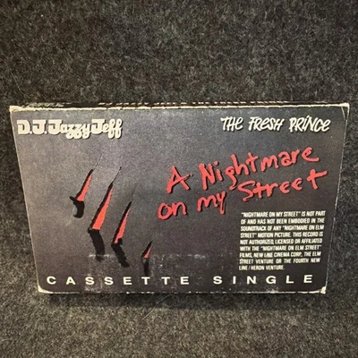 DJ Jazzy Jeff & Fresh Prince Nightmare On My Street Casstte Tape Original 1988 - Image 1 of 4