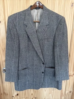 Bill Blass Mens Plaid 100% Camel Hair Sport Coat Blazer Jacket , No Size Tag** - Image 1 of 4