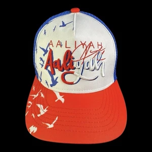 Headgear Classics Hat Aaliyah MTV Music Television Trucker Snapback Blue Red Cap - Picture 1 of 10