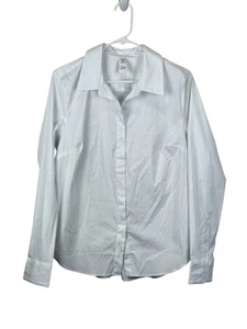 SPANX The Best Buttondown Gr. L weiß Shirt Oberteil Baumwolle Popeline Business Freizeit - Bild 1 von 5