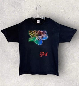 Vtg 90’s YES Band Double Sided T Shirt Large 22.5”x29” Parking Lot Boot *RARE* - Picture 1 of 7