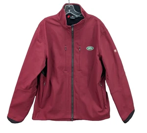 Victorinox Full Zip Jacket Men's Size XL Red Nylon Zip Pockets Fleece Outdoor - Picture 1 of 12