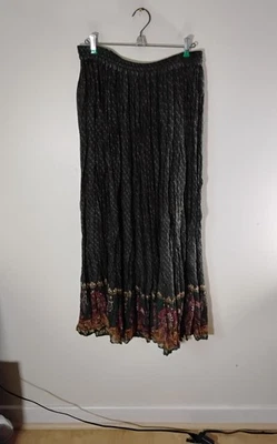 Falda Bobbie Brooks Anywear Talla Mediana Azul con Floral Excelente Estado Boho Gótico Foto 1 de 4