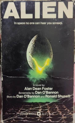 Alien Alan Dean Foster 1979 Warner Books Space Horror Movie Tie-In Book 1st Ed G - Image 1 of 4
