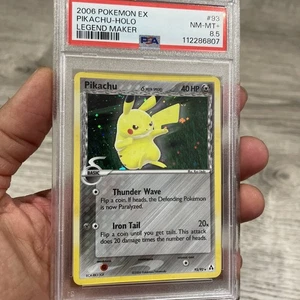 2006 Pokemon EX Pikachu 93/92 HOLO Legend Maker Secret Rare - PSA 8.5 - Picture 1 of 10