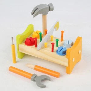 Kind Kinder Klopfen Auf Die Werkbank Hammerwerkbank Für Kleinkinder - Bild 1 von 12