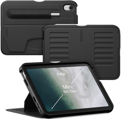 Zugu Case Fits 2024 iPad Mini 7 and 2021 iPad Mini 6 - Stealth - Protective Case - image 1 of 4
