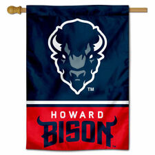 Howard University Bison 28 in x 40 in Double Sided House Flag