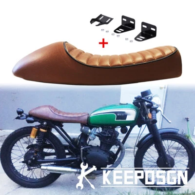 For HONDA CB125 CB250 CB 400 500 550 750 Motorcycle Cafe Racer Seat Hump Saddle - Image 1 of 4