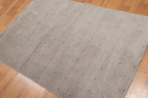 4' x 6' Hand Knotted Traditional Oriental 100% Wool Area rug AOR8527 Gray 4x6 - Picture 1 of 8