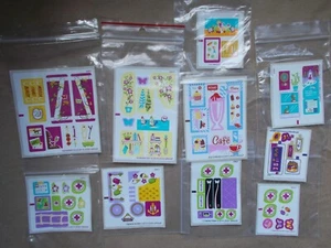 LEGO FRIENDS STICKER SHEET FOR SETS DECALS LOGO TRANSFER ONLY. NO LEGO. CHOOSE 1 - Picture 1 of 9