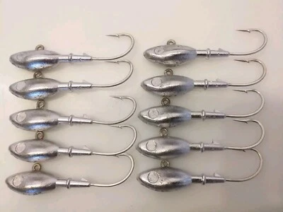 10 Stück Jigköpfe 8/0 Mustad  85gr.  Dorschbomben, Norwegen, Köhler, Pollack - Bild 1 von 3