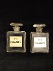 Vintage Chanel No 5 Perfume Lot Of Two Ground Stoppers