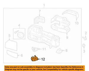 FORD OEM 11-22 Edge Front Door Outside Mirrors-Temp Sensor Cover HC3Z17K709A - Picture 1 of 2